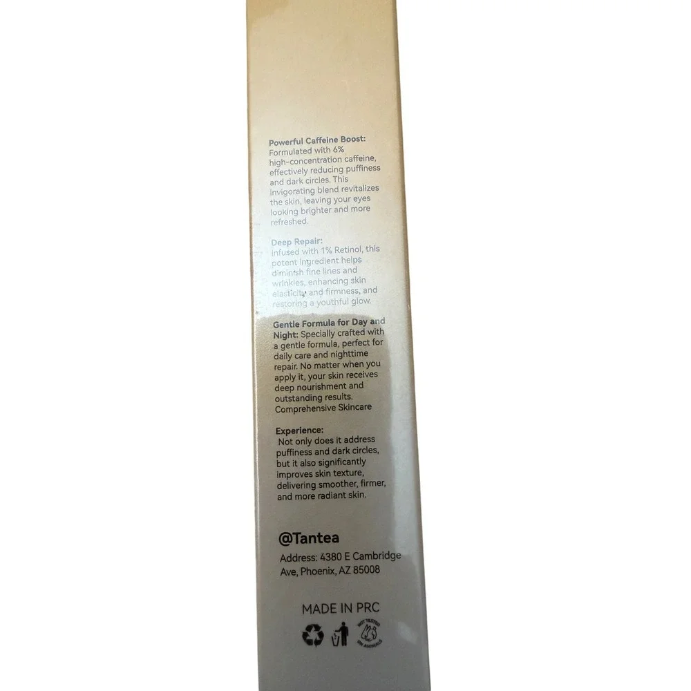 Tantea‎ Eye Serum 6% Caffeine 1% Retinol 360 Roller Anti-Aging Puffiness 20ml